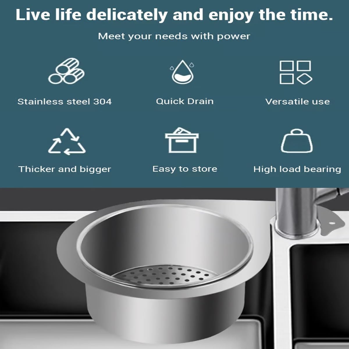 Stainless Steel Sink Strainer