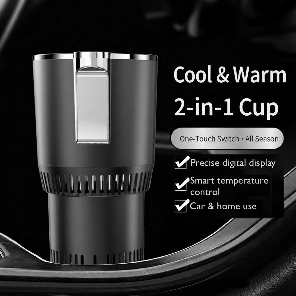 Premium 2-in-1 Car Beverage Cooler and Warmer with Secure Tracked Global Shipping