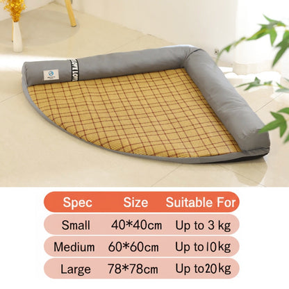 ZenBreeze | Orthopedic Rattan Woven Pet Cooling Mat Lounger