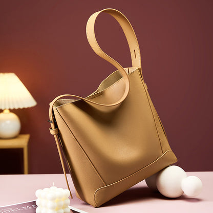 Ladies' genuine leather shoulder bag