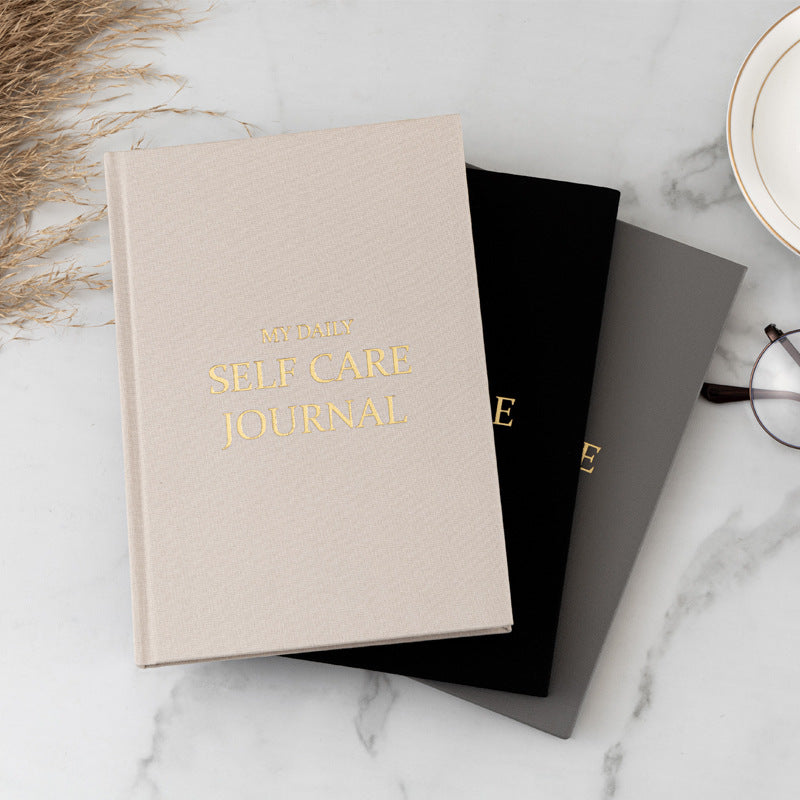 The Eternal Gratitude Journal: Premium A5 Gold-Edged Undated Self-Care Planner & Reflection Notebook (Luxury Fabric Edition)