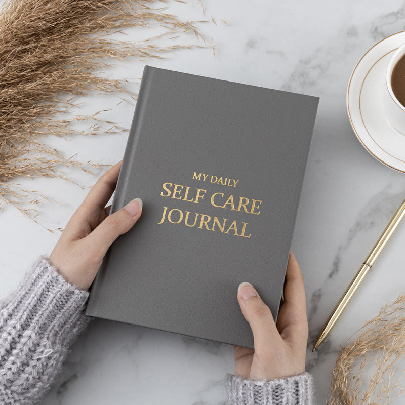 The Eternal Gratitude Journal: Premium A5 Gold-Edged Undated Self-Care Planner & Reflection Notebook (Luxury Fabric Edition)