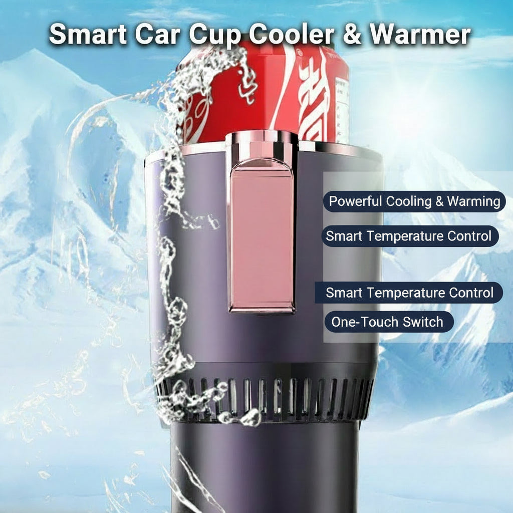 Premium 2-in-1 Car Beverage Cooler and Warmer with Secure Tracked Global Shipping