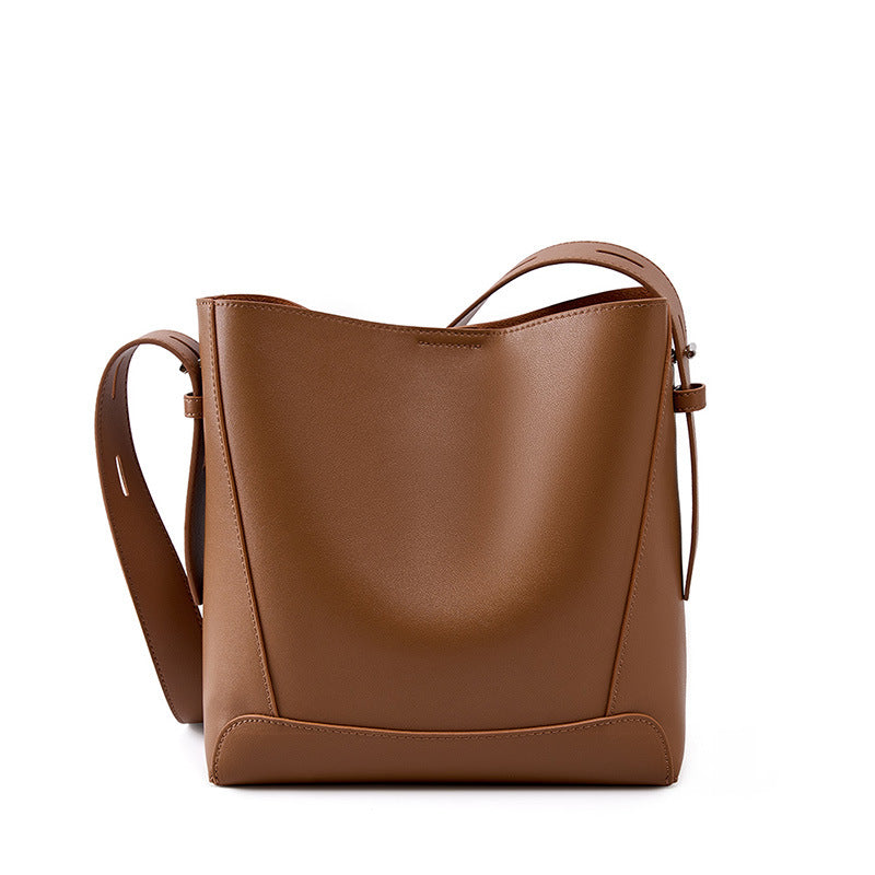 Ladies' genuine leather shoulder bag
