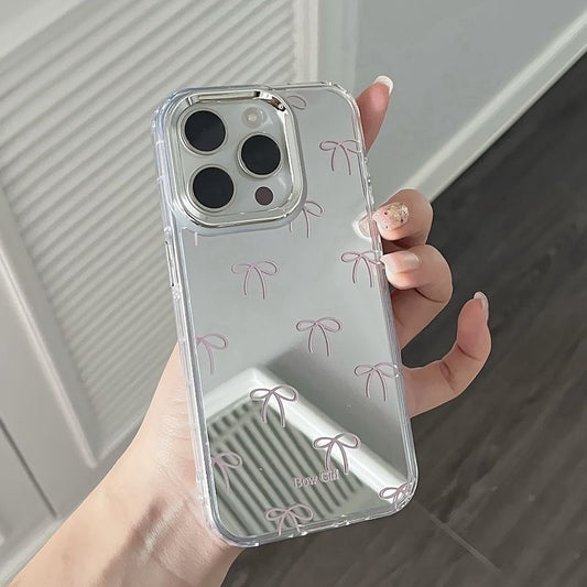 The Coquette Mirror | Bow-Print Protective iPhone Case