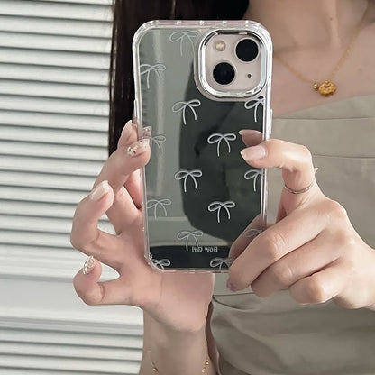 The Coquette Mirror | Bow-Print Protective iPhone Case