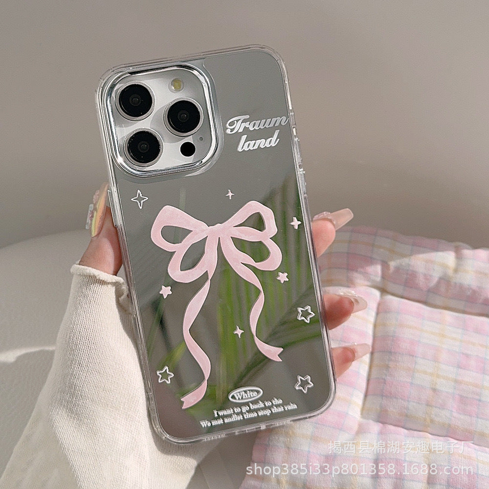 The Coquette Mirror | Bow-Print Protective iPhone Case